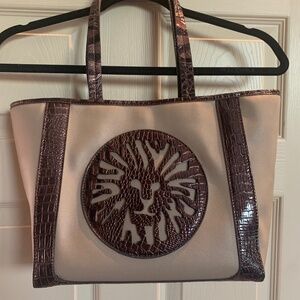 Anne Klein Tan/Brown Tote Handbag